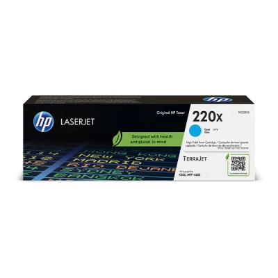 Image of HP 220X Cyan Original LaserJet Toner Cartridge