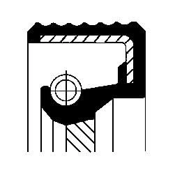 Image of Shaft Seal, manual transmission CORTECO 20029713B