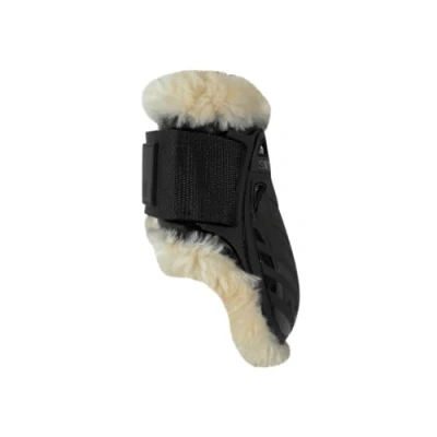 Image of Kentucky Young Horses Ankle Pads Brown Vegan Sheepskin Leather Size L