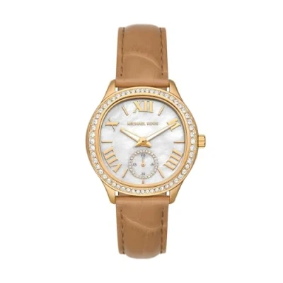 Image of Michael Kors SAGE Watch, Women&#039;s, Size: One Size, Brown