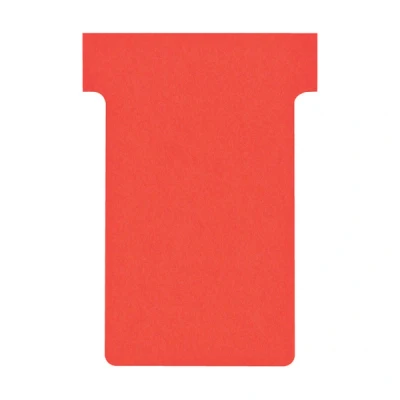 Image of Nobo T Cards Tab Top 15 mm W60 x Bottom W48.5 Full H85 Size 2 Red Ref 32938906 [Pack of 100]