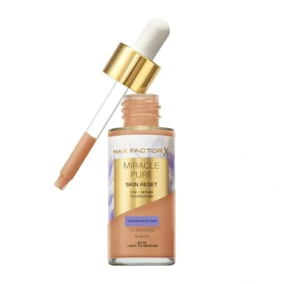 Image of Max Factor Miracle Pure Skin Revival Serum Foundation 30ml (Various Shades) 60 80 Light to Medium