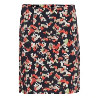 Image of ICHI Mini skirt, Women&#039;s, Size: Small, Total eclipse multi aop