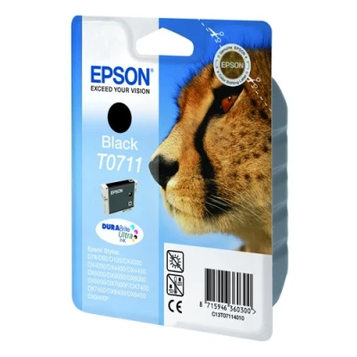 Image of Epson T0711 Ink DURABrite Ultra Cheetah Black C13T07114012