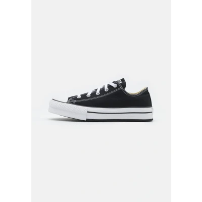 Image of Converse Chuck Taylor ALL STAR LIFT Platform Unisex Trainers for kids, Size: 3, Black/white Textile