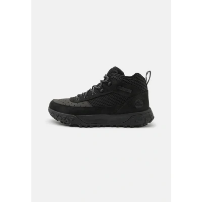 Image of Timberland Greenstride Motion 6 Unisex Trainers for kids, Size: 5, Black Leather and textile