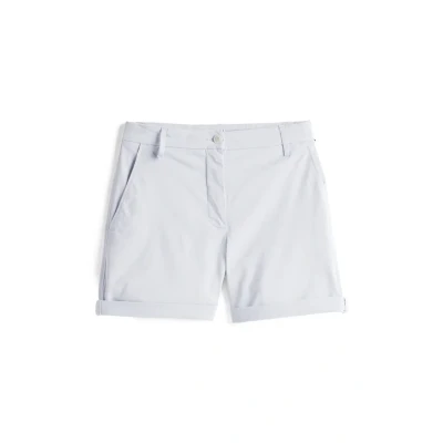 Image of Tommy Hilfiger Women&#039;s CO Blend GMD Chino Short WW0WW42457, Blue (Breezy Blue), 32