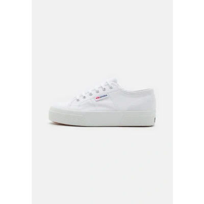 Image of SUPERGA 2740 Platform, Unisex Adult Lace Up Shoes, White, 3.5 UK