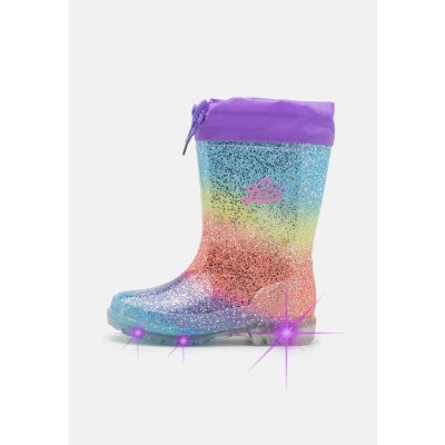 Image of LICO Power Blinky Wellies multicoloured for kids, Size: 12.5K, Multi coloured Synthetics/textile