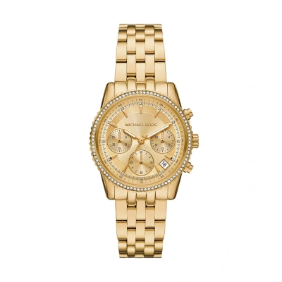 Image of Michael Kors Ritz Gold Women&#039;s Watch MK7530
