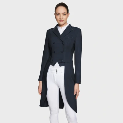 Image of Samshield Ladies Frac Premium Dressage Tails Navy UK10 Horse &amp; Equestrian