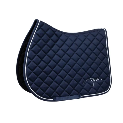 Image of Dy&#039;on Diamond Saddle Pad Jumping Navy Horse Riding Equestrian