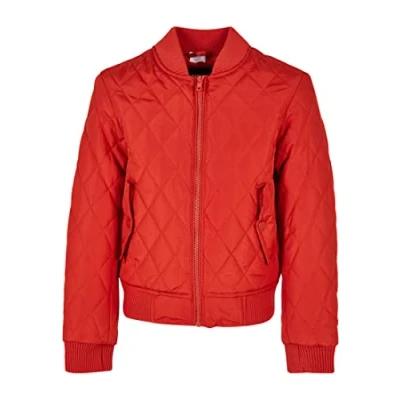 Image of Urban Classics Kinder Girls Diamond Quilt Bomber Jacket for kids, Size: 7 8y, Hugered