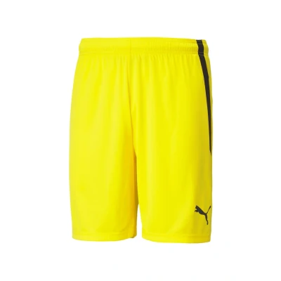 Image of Puma Teamliga Football Shorts, Men&#039;s, Size: Small, Gelbschwarz