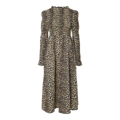 Image of YAS Yaschemma Smock Dress Day dress, Women&#039;s, Size: XS, Brown