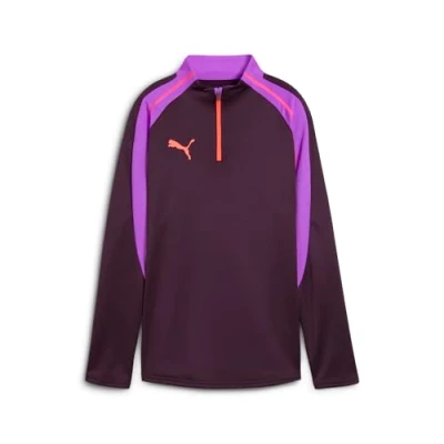 Image of Puma Individualblaze 1/4 ZIP TOP Long sleeved top, Women&#039;s, Size: Large, Midnight plum