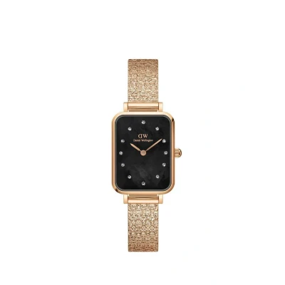 Image of Daniel Wellington DW00100579 Ladies Quadro Lumine Rose Gold 20mm Watch
