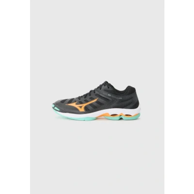 Image of Mizuno WAVE Voltage 2 Unisex Volleyball shoes, Size: 7.5, Black/tangelo/ice green shoes