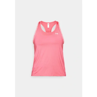 Image of Under Armour TECH Knockout Top, Women&#039;s, Size: Large, Super pink/white