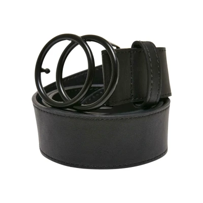 Image of Urban Classics Accessoires Coloured RING Buckle Belt, Size: L/XL, Black