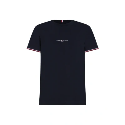 Image of Tommy Hilfiger LOGO Tipped Print Tshirt, Men&#039;s, Size: XL, Desert sky
