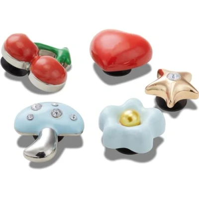 Image of Crocs Jibbitz Puffy Metals 5 PACK Other accessories, Size: One Size, White