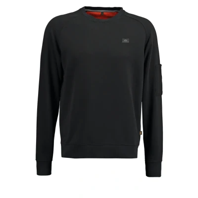 Image of ALPHA INDUSTRIES Men&#039;s X fit Sweat Sweatshirt, Opaque, Black, M