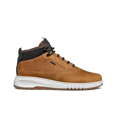 Image of Geox Aerantis 4X4 ABX Laceup ankle boots, Men&#039;s, Size: 6.5, Ochre Nubuck/textile