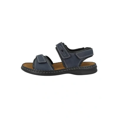 Image of Josef Seibel RAFE Walking sandals, Men&#039;s, Size: 6.5, Blue Nubuck