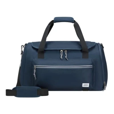 Image of American Tourister BrightUp, Blue (Navy), Duffle (52 cm 44 L), travel bags