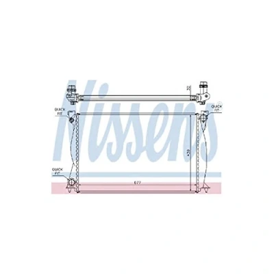 Image of Radiator, engine cooling NISSENS 60231A