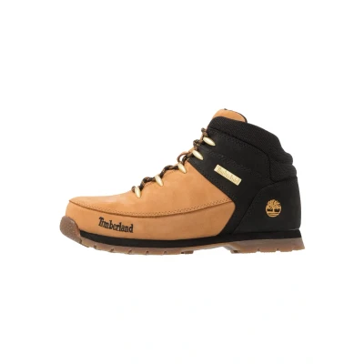 Image of Timberland EURO Sprint Laceup ankle boots for kids, Size: 5.5, Wheat Nubuck/textile