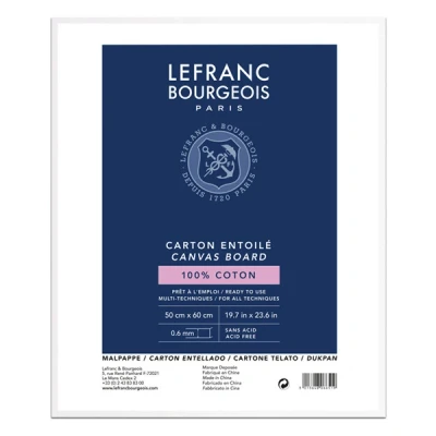 Image of Lefranc Bourgeois Colouring Cardboard, Cotton, White, 50 x 60cm Malpappe