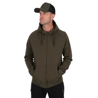 Image of Fox Collection LW Hoody Green &amp; Black XL Fishing zip jacket