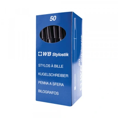 Image of Black Biro Pens Pack of 100