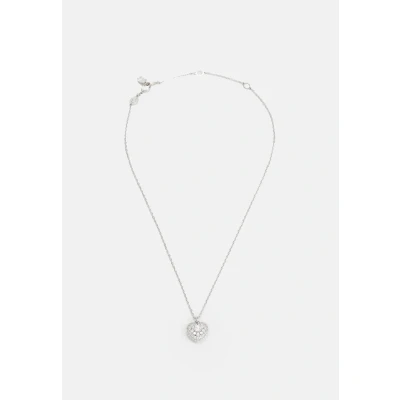 Image of Swarovski Hyperbola pendant, Heart, White, Rhodium plated