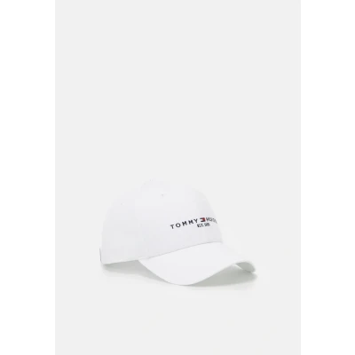 Image of Tommy Hilfiger Established Unisex Cap, Men&#039;s, Size: One Size, Optic white