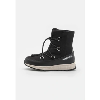 Image of Viking Equip WARM WP Laceup boots for kids, Size: 1, Black Textile/synthetics