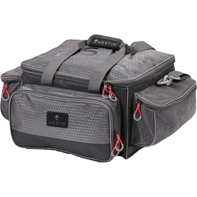 Image of Westin W4 Jumbo Lure Loader Large Titanium Black Shoulder bag (Incl. 4 Tackle Boxes) Fishing