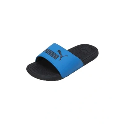 Image of Puma COOL CAT 2.0 JR Unisex Pool slides for kids, Size: 5, Future blue/black Synthetics