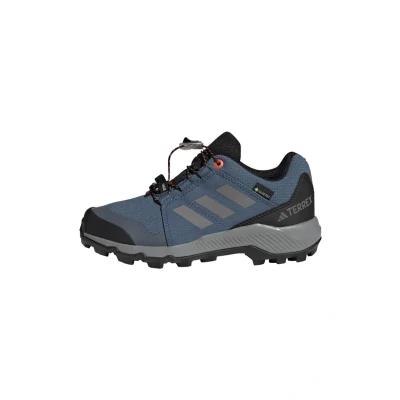 Image of Adidas Terrex GTX Unisex Hiking shoes for kids, Size: 4.5, Steel grey three semi impact orange Textile