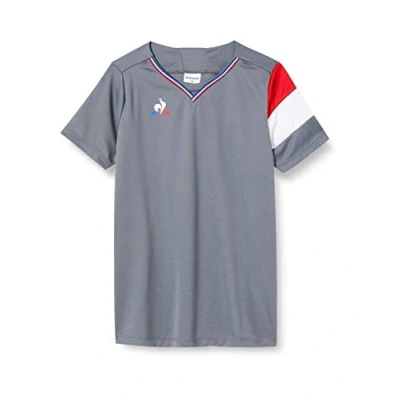 Image of Le Coq Sportif Women&#039;s N5 Maillot Match Premium Ss Enfant Cast T Shirt