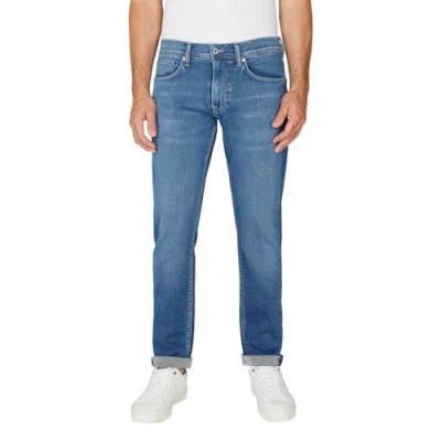 Image of Pepe Jeans Gymdigo Slim fit jeans, Men&#039;s, Size: 30x30, Blue denim