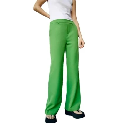 Image of Object Trousers, Women&#039;s, Size: 14, Vibrant green