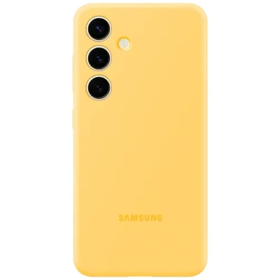 Image of Samsung Silicone Back Cover Yellow Galaxy S24+