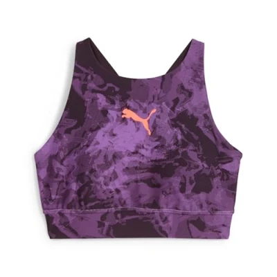 Image of Puma Individualblaze BRA Light support sports bra, Women&#039;s, Size: Small, Midnight plum