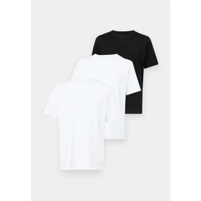 Image of JACK &amp; JONES Men&#039;s T Shirt, Black/Pack: 2white 1black, S