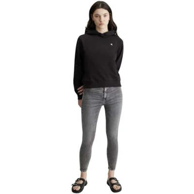 Image of Calvin Klein Jeans Women&#039;s Hoodies, Ck Black, XS