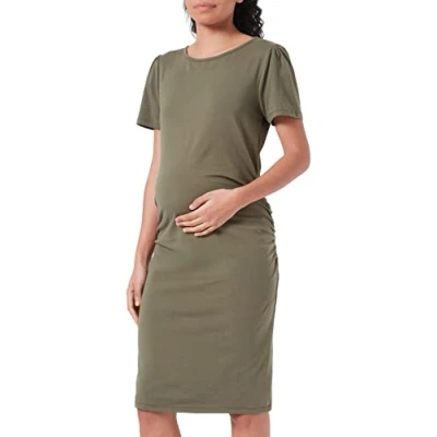 Image of Noppies Bogor Jersey dress, Women&#039;s, Size: XXL, Dusty olive