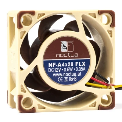 Image of Noctua NF A4x20 FLX, Premium Quiet Fan, 3 Pin (40x20mm, Brown)